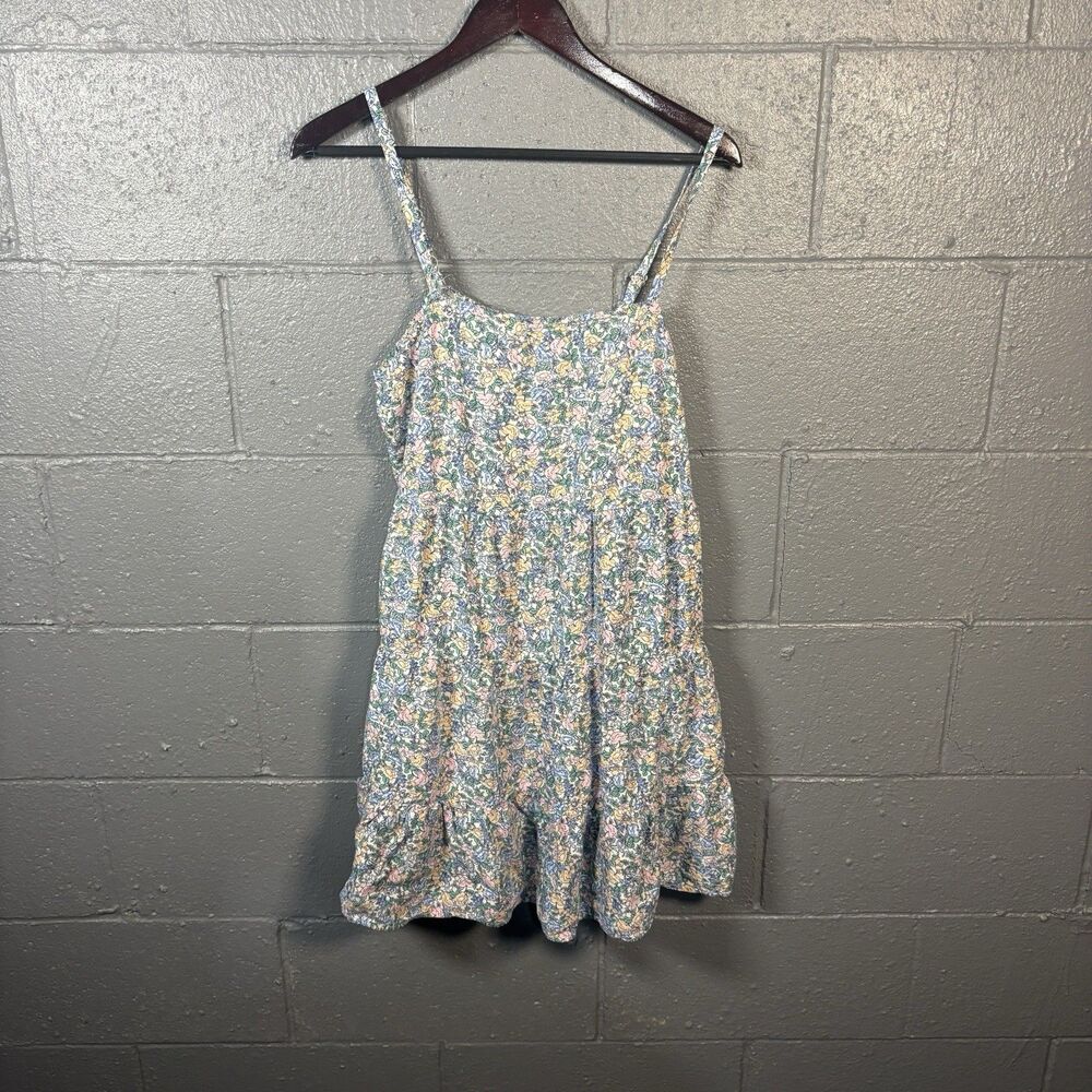 Old Navy Babydoll Top Womens L Floral Cottagecore Boho Summer Festival Tank